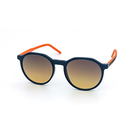 Turuncu Sap Tasarımlı Yuvarlak Güneş Gözlüğü SS 297-CRB04