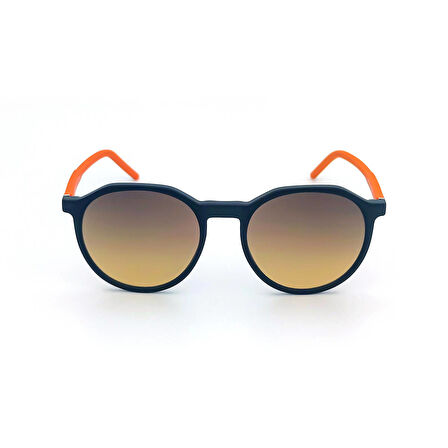 Turuncu Sap Tasarımlı Yuvarlak Güneş Gözlüğü SS 297-CRB04
