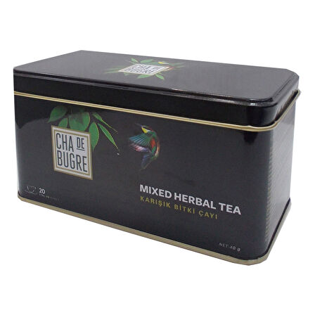 Cha De Bugre Form Karışık Bitki Çay Mixed Herbal Tea 20 Süzen Poşet