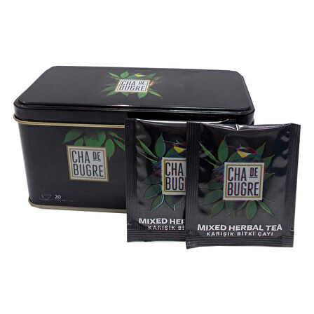 Cha De Bugre Form Karışık Bitki Çay Mixed Herbal Tea 20 Süzen Poşet
