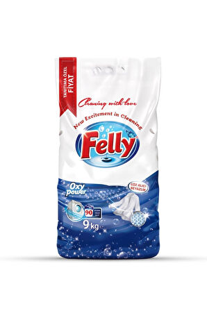 FELLY 9 kg Beyazlar için Çamaşır Deterjanı/Matik/Toz Deterjanı