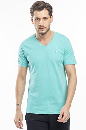 Slazenger SARGON Erkek T-Shirt K.Yeşil