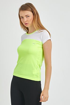 Slazenger RANDERS Kadın T-Shirt Neon Sarı