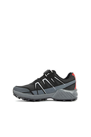 Slazenger ADITYA Sneaker Erkek Çocuk Ayakkabı Siyah / Koyu Gri