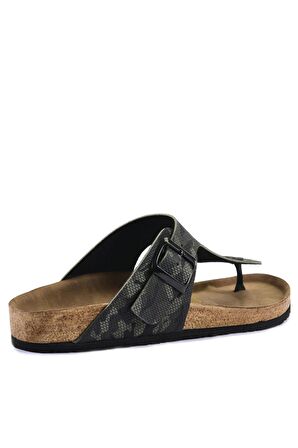 Slazenger LUKE Unisex Terlik Haki Kamuflaj