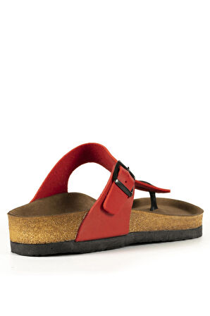 Slazenger LUKE Kadın Parmak Arası Plaj Kırmızı Terlik