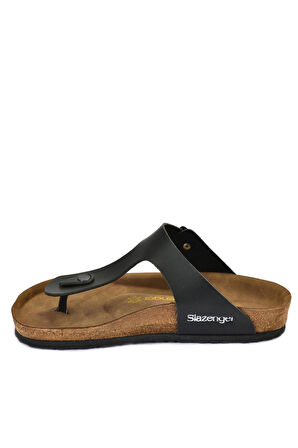 Slazenger LUKE Kadın Parmak Arası Plaj Siyah Terlik