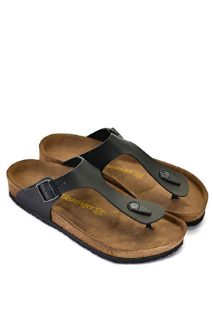 Slazenger LUKE Kadın Parmak Arası Plaj Siyah Terlik