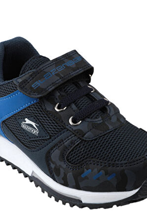 Slazenger EDMOND KTN Sneaker Erkek Çocuk Ayakkabı Lacivert Kamuflaj