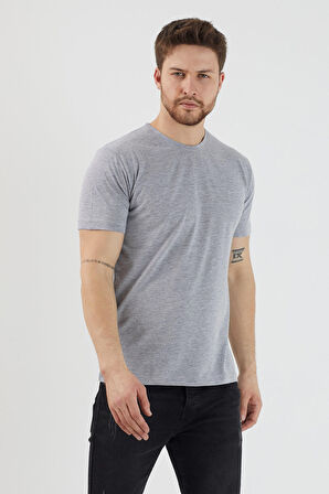 Slazenger SANDER KTN Erkek  Gri Tişört