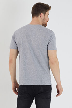 Slazenger SANDER KTN Erkek  Gri Tişört