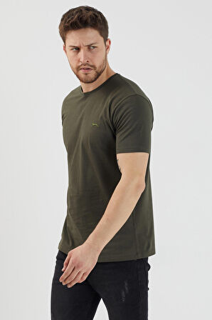 Slazenger SANDER KTN Erkek  Haki Tişört