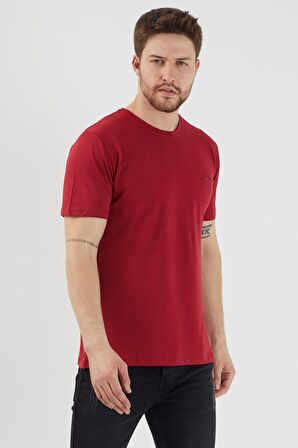 Slazenger SANDER I Erkek T-Shirt Bordo