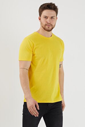 Slazenger SANDER KTN Erkek  Sarı Tişört