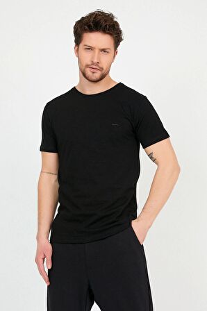 Slazenger SANDER I Erkek T-Shirt Siyah
