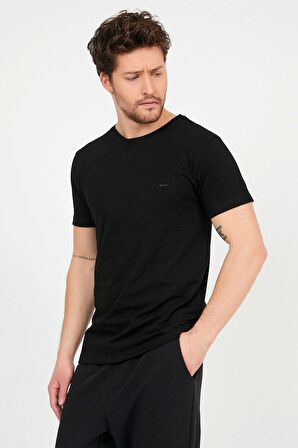Slazenger SANDER I Erkek T-Shirt Siyah
