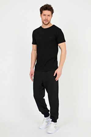 Slazenger SANDER I Erkek T-Shirt Siyah