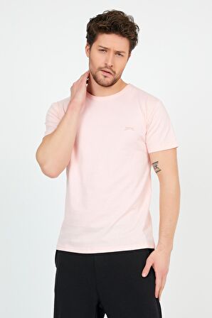Slazenger SANDER KTN Erkek  Açık Pembe Tişört