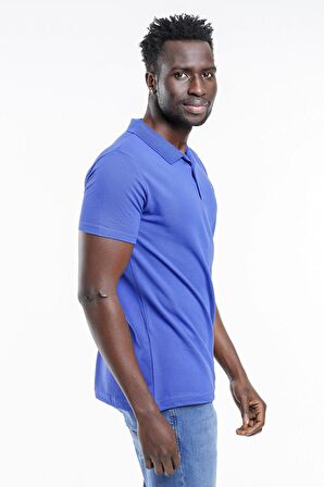 Slazenger SOHO Erkek T-Shirt Saks Mavi