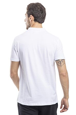 Slazenger SOHO I Erkek Polo Yaka Beyaz Tişört