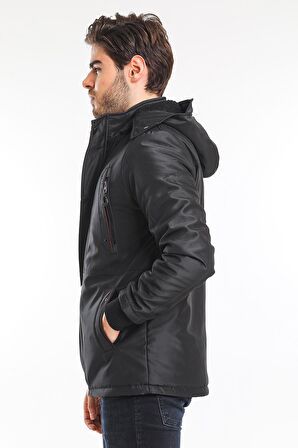Slazenger HOLD Erkek Mont & Kaban Siyah