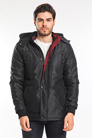 Slazenger HOLD Erkek Mont & Kaban Siyah