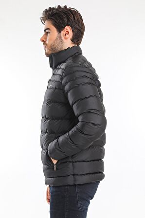 Slazenger HORIZON I Erkek Şişme Siyah Mont & Kaban