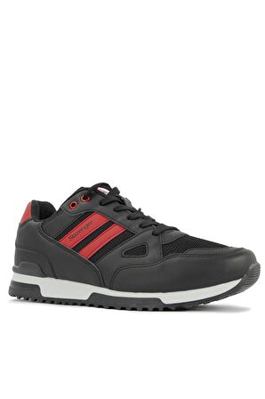 Slazenger MAROON I Sneaker Unisex Ayakkabı Siyah / Kırmızı