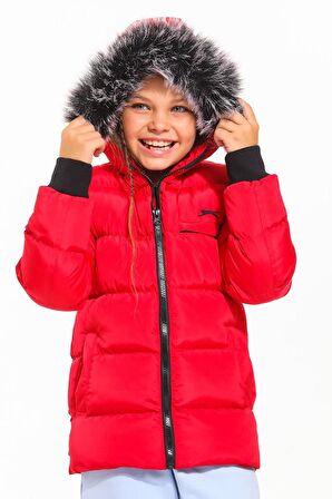 Calısto Unisex Çocuk Mont & Kaban Kırmızı St21jc006