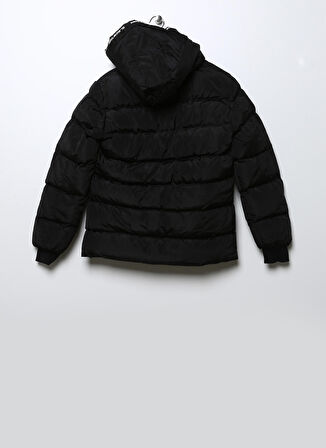 Slazenger Siyah Erkek Çocuk Kapüşonlu Uzun Kollu Düz Mont ST21JC009-500 CAPTAIN