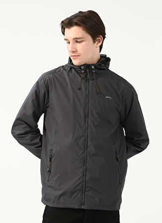 Slazenger OFANS Erkek  Koyu Gri Yağmurluk