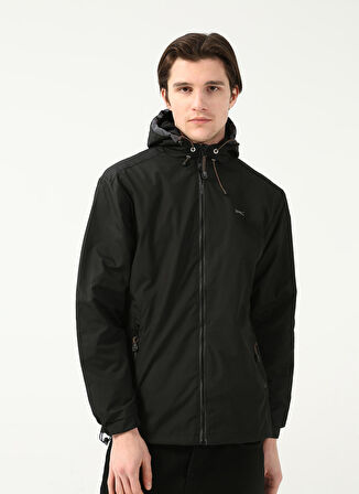 Slazenger OFANS Erkek  Siyah Yağmurluk