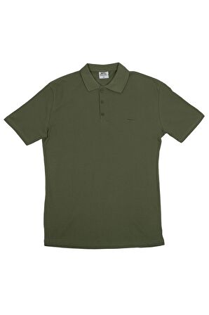 Slazenger SALVATOR Büyük Beden Erkek Polo T-Shirt Haki