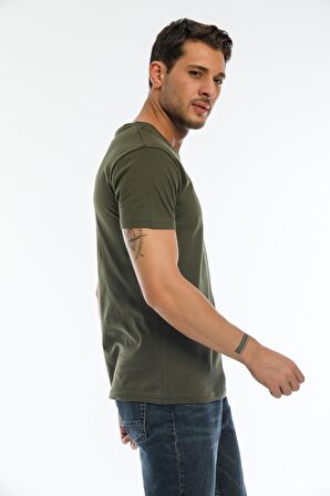 Slazenger SARGON I Erkek T-Shirt K.Yeşil