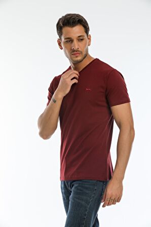 Slazenger SARGON I Erkek T-Shirt Bordo