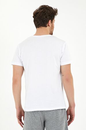 Slazenger SARGON I Erkek T-Shirt Beyaz