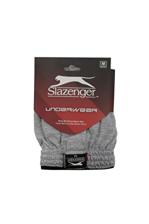 Slazenger HE Erkek Boxer İç Giyim Gri