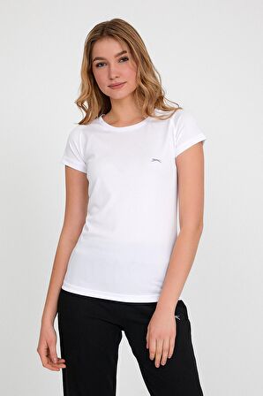 Slazenger RELAX I Kadın T-Shirt Beyaz