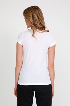 Slazenger RELAX I Kadın T-Shirt Beyaz