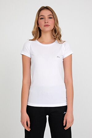 Slazenger RELAX I Kadın T-Shirt Beyaz