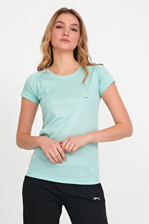 Slazenger RELAX IN Kadın Slim Fit Nane Tişört