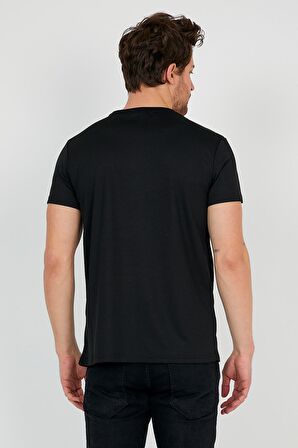 Slazenger REPUBLIC I Erkek T-Shirt Siyah