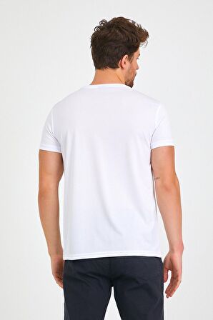 Slazenger REPUBLIC I Erkek T-Shirt Beyaz