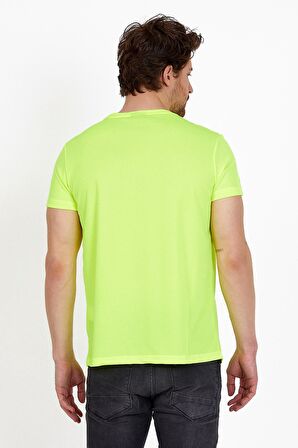 Slazenger REPUBLIC Erkek T-Shirt Neon Yeşil