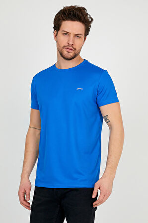 Slazenger REPUBLIC Erkek T-Shirt Saks Mavi