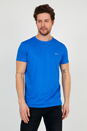 Slazenger REPUBLIC Erkek T-Shirt Saks Mavi