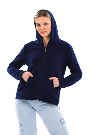 Slazenger SOFAL I Kadın Polar Sweatshirt Lacivert