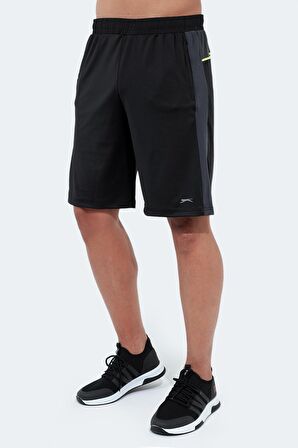 Slazenger RAGUEL Erkek Cepli Fıtness Siyah Şort