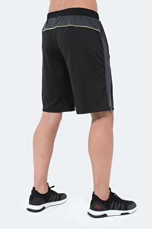 Slazenger RAGUEL Erkek Cepli Fıtness Siyah Şort
