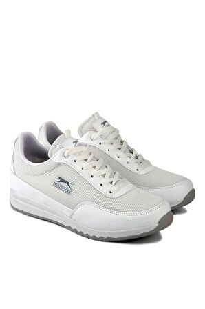 Slazenger ANGLE I Sneaker Kadın Ayakkabı Beyaz / Gri